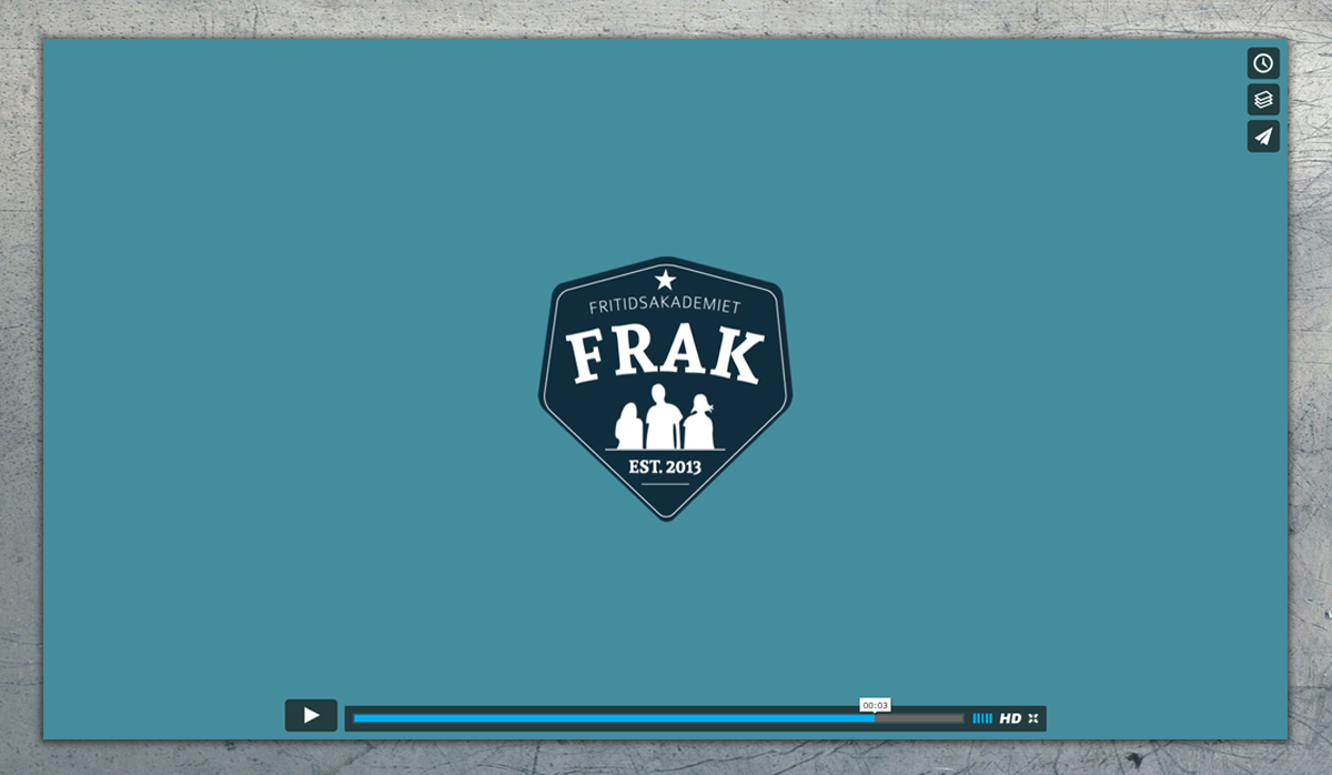 FRAK logo animation